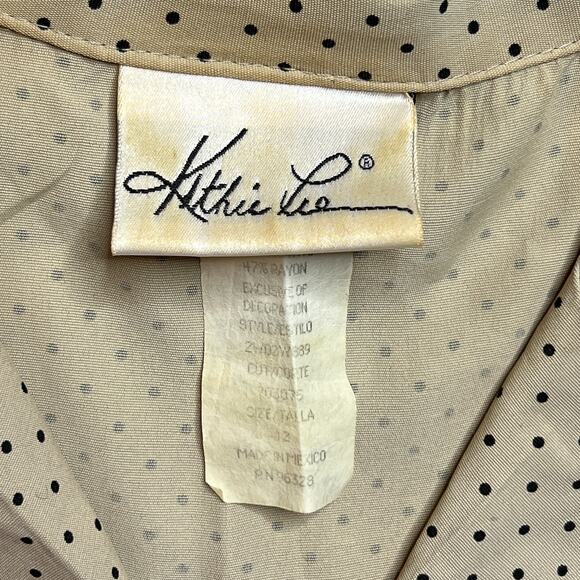 Kathie Lee Vintage 90s Floral Bow Embroidered Button Up Shirt Blouse Coquette - Picture 5 of 8